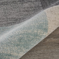 5? x 7? Beige and Black Modern Blocks Area Rug