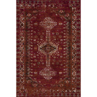 5? x 8? Deep Red Traditional Area Rug