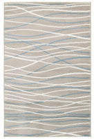 5? x 7? Gray Contemporary Waves Area Rug