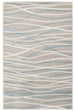 5? x 7? Gray Contemporary Waves Area Rug