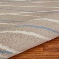 5? x 7? Gray Contemporary Waves Area Rug