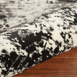 5? x 7? Black and White Abstract Area Rug
