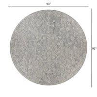 5? x 7? Gray Floral Finesse Area Rug
