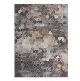 2? x 3? Beige Cobblestone Pattern Scatter Rug