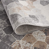 2? x 3? Beige Cobblestone Pattern Scatter Rug