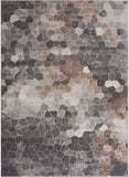 2? x 3? Beige Cobblestone Pattern Scatter Rug