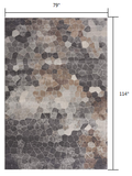 2? x 3? Beige Cobblestone Pattern Scatter Rug