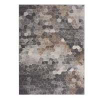 2? x 3? Beige Cobblestone Pattern Scatter Rug