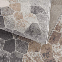 2? x 3? Beige Cobblestone Pattern Scatter Rug