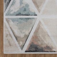 5? x 7? Ivory Watercolored Prism Area Rug