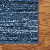 5? x 7? Blue Abstract Ocean Area Rug