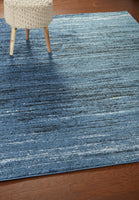 5? x 7? Blue Abstract Ocean Area Rug