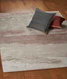 5? x 7? Blush and Beige Abstract Strokes Area Rug