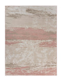 5? x 7? Blush and Beige Abstract Strokes Area Rug