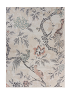 5? x 7? Soft Beige Birds and Trees Area Rug