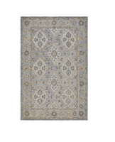 9? x 12? Blue and Tan Traditional Area Rug