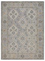 9? x 12? Blue and Tan Traditional Area Rug