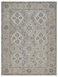 9? x 12? Blue and Tan Traditional Area Rug