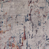 5? x 8? Orange and Ivory Medallion Area Rug