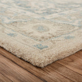 5? x 8? Turquoise and Cream Medallion Area Rug