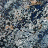 5? x 8? Navy and Gray Abstract Ice Area Rug