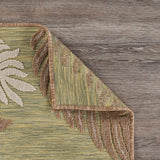 8? x 10? Tan Tropical Sprigs Indoor Outdoor Area Rug