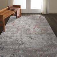 5? x 8? Light Gray Modern Abstract Area Rug