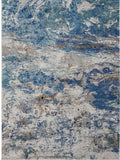 5? x 8? Blue and Gray Abstract Earth Area Rug