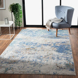 5? x 8? Blue and Gray Abstract Earth Area Rug