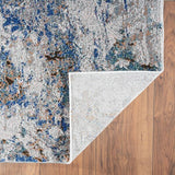 5? x 8? Blue and Gray Abstract Earth Area Rug