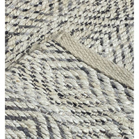 2? x 5? Gray and White Diamonds Area Rug