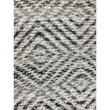 2? x 5? Gray and White Diamonds Area Rug