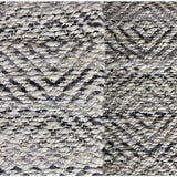 2? x 5? Gray and White Diamonds Area Rug