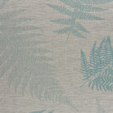 5? x 7? Teal Fern Leaves Indoor Outdoor Area Rug