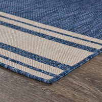 5? x 7? Navy Nautical Indoor Outdoor Area Rug