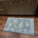 5? x 7? Teal Turtle Indoor Outdoor Area Rug