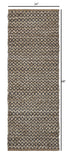 3? x 5? Gray Toned Chevron Patterned Runner Rug