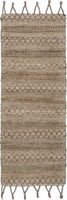 3? x 4? Tan Bohemian Tasseled Area Rug