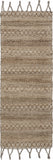 3? x 4? Tan Bohemian Tasseled Area Rug