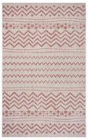 5? x 8? Red Zigzag Indoor Outdoor Area Rug