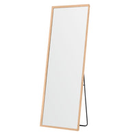 Wooden Full Length Mirror Floor Mirror with Stand