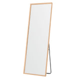 Wooden Full Length Mirror Floor Mirror with Stand