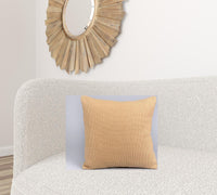 Pale Natural Textured Weave Throw Pillow