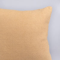 Pale Natural Textured Weave Throw Pillow