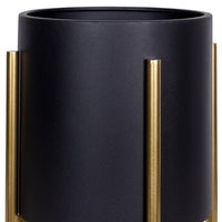 Black and Gold Metal Plant Stand