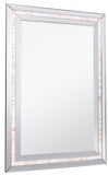Silver Tiled Border Wall Mirror