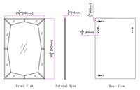 Etched Designed Wall Mirror