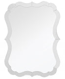 Scalloped Frameless Wall Mirror