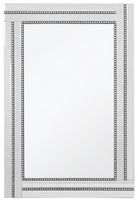 Silver Beaded Frame Mirror