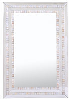 Pastel Pink Mosaic Tiled Mirror